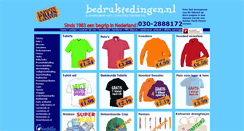 Desktop Screenshot of bedrukteshirts.nl