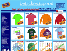 Tablet Screenshot of bedrukteshirts.nl